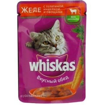 Консерва для котів Whiskas Желе Індичка,Телятина пауч 100г - купити, ціни на - фото 4