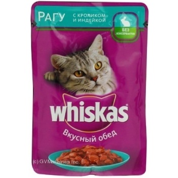 Консерва для котів Whiskas Рагу Індичка,Кролик пауч 100г - купити, ціни на - фото 2