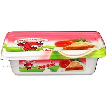 Processed cheese Vesela korivka with ham 60% 180g plastic cup France - buy, prices for - photo 3