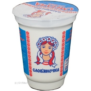 Сметана Слов'яночка 15% 370г пластиковий стакан Україна - купити, ціни на - фото 4
