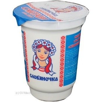 Сметана Слов'яночка 15% 370г пластиковий стакан Україна - купити, ціни на - фото 5