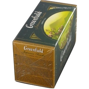 Green pekoe tea Greenfield Japanese Sencha 25х2g teabags Russia - buy, prices for - photo 4