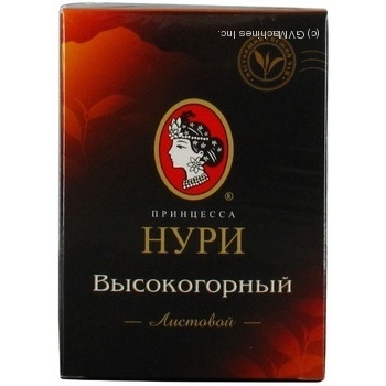 Чай Принцеса Нурі чорний високогірний 90г купити, ціни на МегаМаркет - фото 3