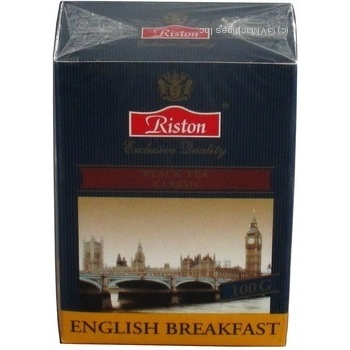 Black pekoe tea Riston English Breakfast small leaf 100g Sri Lanka - buy, prices for - photo 2