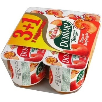 Yogurt Dolce peach-passion fruit 3.2% 120x4 Ukraine - buy, prices for - photo 4