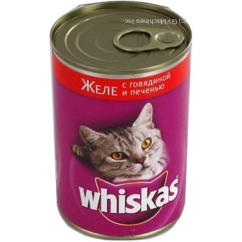 Корм для котів Whiskas Желе Яловичина,Печінка 400г - купить, цены на NOVUS - фото 3