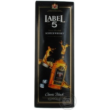 Whiskey Label 5 40% 5yrs 700ml glass bottle Scotland England - buy, prices for MegaMarket - photo 1