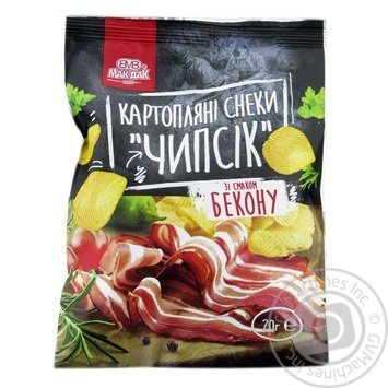 Mak-Dac With Bacon Aroma Potato Snacks 20g - buy, prices for NOVUS - photo 1