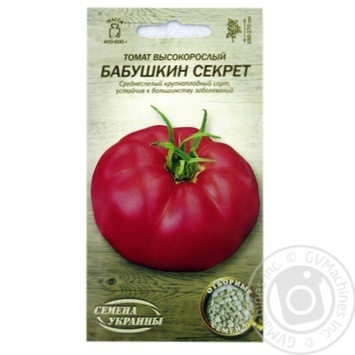 Насіння Томат високорослий БАБУСИН СЕКРЕТ Семена України 0,1г - купити, ціни на - фото 1