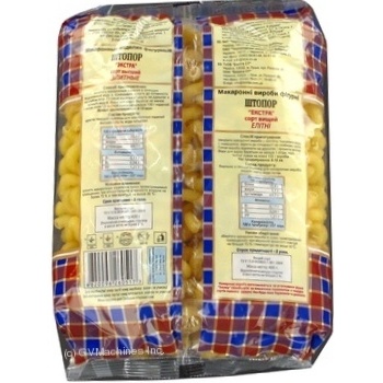 Pasta elbows Taya Shtopor 400g Ukraine - buy, prices for MegaMarket - photo 4