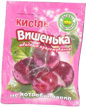 Lasochka Cherry Flavored Kissel 90g - buy, prices for - photo 1