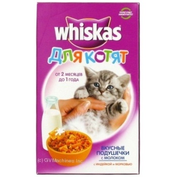 Корм для котів сухий Whiskas Смачні Подушечки Молоко 400г - купить, цены на - фото 3