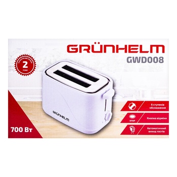 Тостер Grunhelm GWD008 - купить, цены на Auchan - фото 2