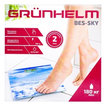 Grunhelm Bes-Sky Electronic Scales - buy, prices for Auchan - photo 1