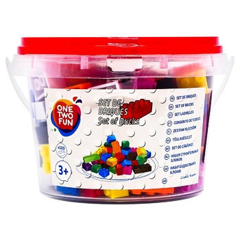 One two fun Constructor 100pcs - buy, prices for Auchan - photo 1