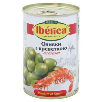 Оливки Iberica фаршированные креветкой 280г