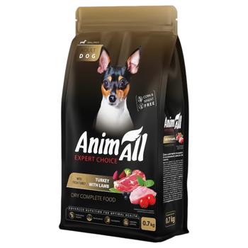 AnimAll Fresh Turkey and Lamb Dry Food for Adult Dogs of Small Breeds 700g - buy, prices for - photo 1