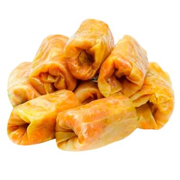 Cabbage Rolls with Young Cabbage and Chicken Meat