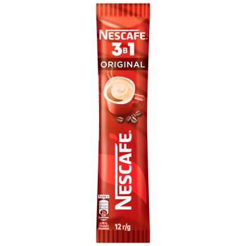 Напиток кофейный NESCAFÉ® 3-в-1 Original растворимый в стиках 12г х 53шт - купить, цены на METRO - фото 1