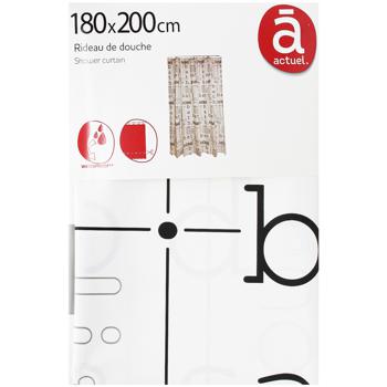 Actuel Shower Curtain 180*200cm - buy, prices for Auchan - photo 1