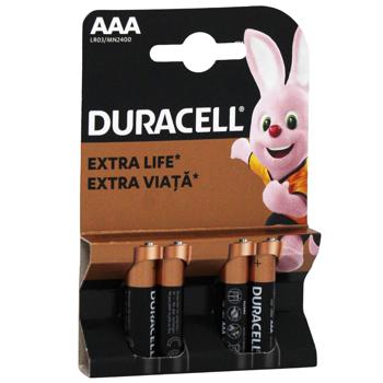 Батарейки Duracell ААА 4шт - купити, ціни на КОСМОС - фото 3