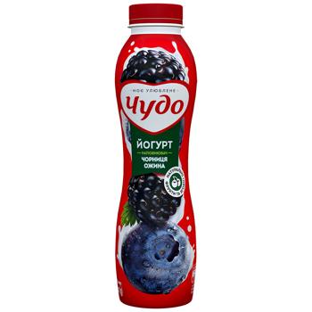 Йогурт Чудо чорниця-ожина 2,5% 520г - купити, ціни на NOVUS - фото 1