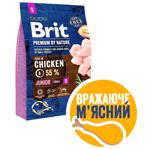 Корм сухой Brit Premium с курицей для щенков малых пород 3кг