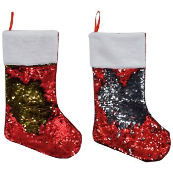 Чобіток Actuel з паєтками 24х40 см в асортименті - купити, ціни на Auchan - фото 1