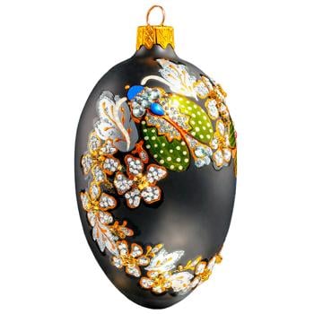 Crystal Christmas Flowers and Bugs Necklace Christmas Tree Decoration 11cm