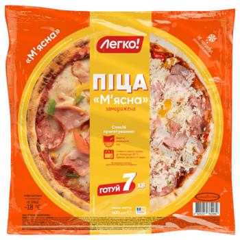 Legko! Meat Frozen Pizza 400g - buy, prices for ULTRAMARKET - photo 1