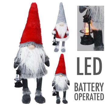 Фігура декоративна Гном з підсвічуванням 26*18*51см - купити, ціни на КОСМОС - фото 1