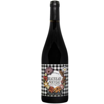 Вино Robert Sarrau Beaujolais Nouveau красное сухое 12,5% 0,75л