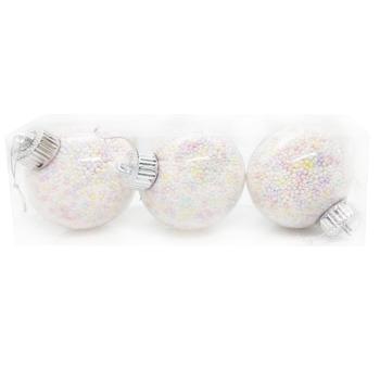 Transparent Christmas Balls with Filling 8cm 3pcs - buy, prices for - photo 3