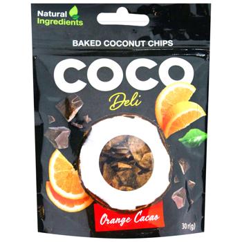 Coco Deli Sweet Coconut Chips with Orange, Cinnamon and Coffee 30g - buy, prices for COSMOS - photo 1