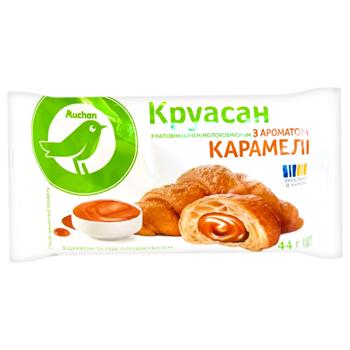 Круассан Auchan с ароматом карамели 44г - купить, цены на Auchan - фото 1