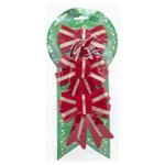 Набор бантиков красно-золотых 9*11см 3шт