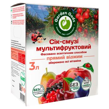 Сік-смузі Garden Gadz Мультифруктовий 3л - купити, ціни на За Раз - фото 1