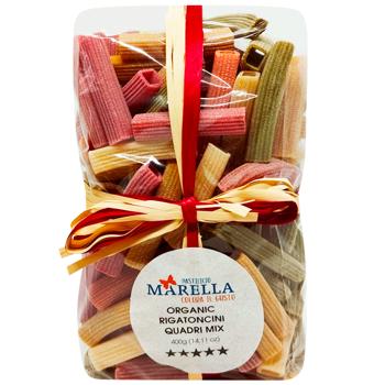 Макарони Pastificio Marella Organic Rigatoncini Quadri Mix 400г