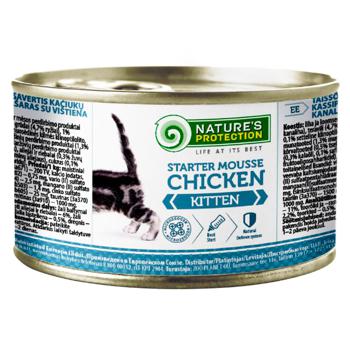 Nature's Protection Kitten Starter Wet Food with Chicken for Kittens 200g - buy, prices for MasterZoo - photo 1