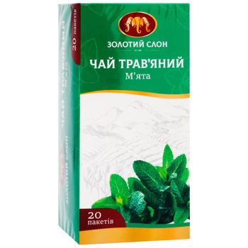 Чай трав'яний Золотий Слон М'ята 1г*20шт - купити, ціни на ЕКО Маркет - фото 2