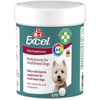 8in1 Excel Multi-Vitamin Small Breed Daily Supplement мультивітаміни для собак 70 шт