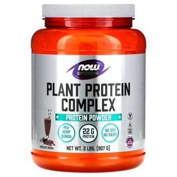 Протеїн рослинний Now Foods Комплекс зі смаком шоколадного мокко 907г - купити, ціни на Біотус - фото 1