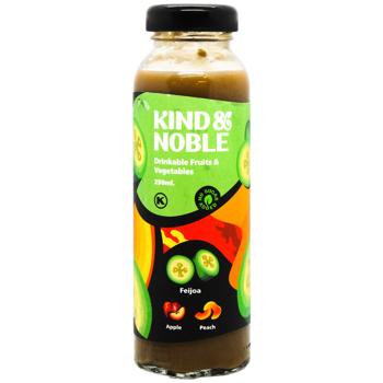 Смузі KIND&NOBLE фейхоа-яблуко-персик 250мл - купити, ціни на МегаМаркет - фото 1
