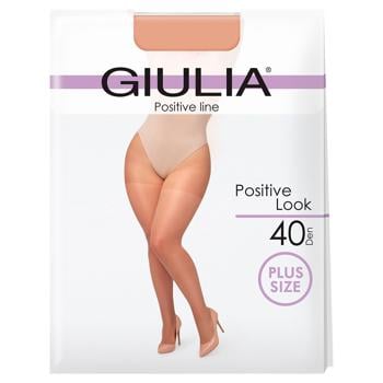 Колготи жіночі Giulia Positive Look 40 р.6 Caramel