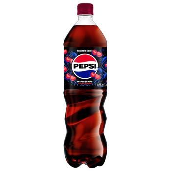 Напій газований Pepsi Zero Sugar Вишня 1,25л - купити, ціни на NOVUS - фото 1