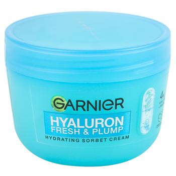 Крем-сорбет для обличчя Garnier Зволожуючий для надання свіжості та пружності з гіалуроновою кислотою 85г