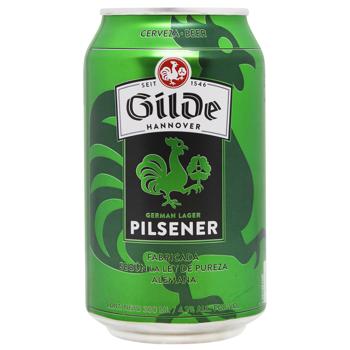 Gilde Pilsener Light Filtered Beer 4.9% 0.33l