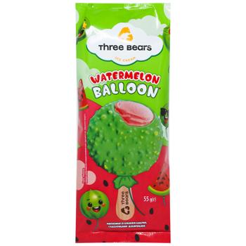Мороженое Три Ведмеді Watermelon balloon в глазури 55г - купить, цены на КОСМОС - фото 1