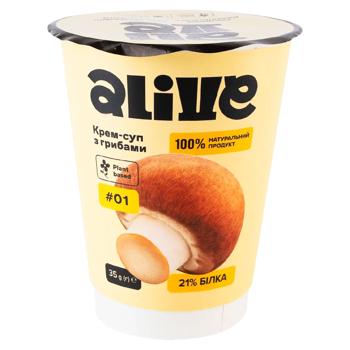 Крем-суп Alive з грибами 35г  - купить, цены на Grono - фото 1