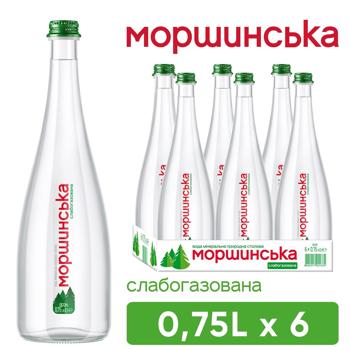 Вода мінеральна Моршинська Преміум слабогазована 0,75л - купити, ціни на METRO - фото 1